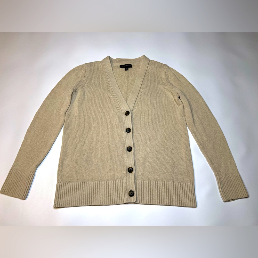 Banana Republic Cardigan Hemp Cotton Blend Sweater Beige Women’s Small